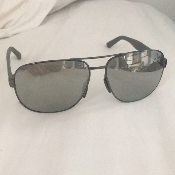 100% Authentic Gucci Polarized Aviator Sunglasses - Picture 1 of 8